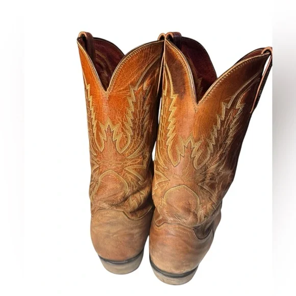 Vintage Lucchese N1547.54 Crayton Mad Dog Snip Toe Men’s 10 EE Cowboy Boots - Picture 7 of 16